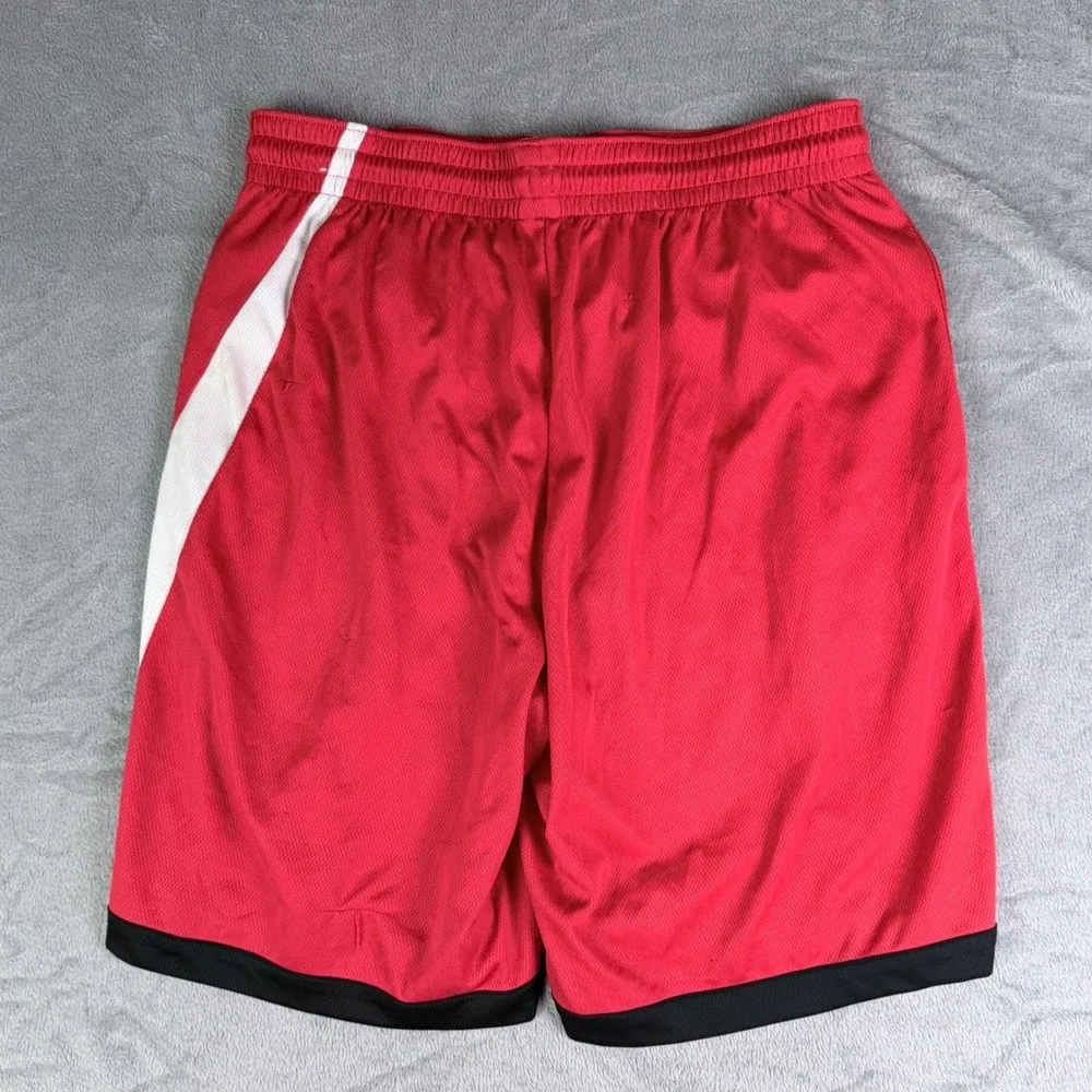 Nike Dri-FIT Basketball Shorts Red White Big Swoosh Men's XXL DH6763-657